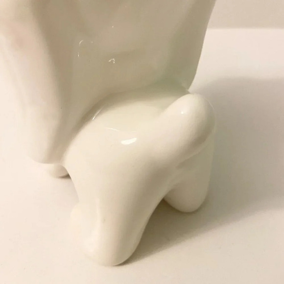 Vintage Giftcraft Dog Coin Bank Green Bowtie 6 Inch Tall Puppy  Figurine Taiwan - Picture 15 of 16